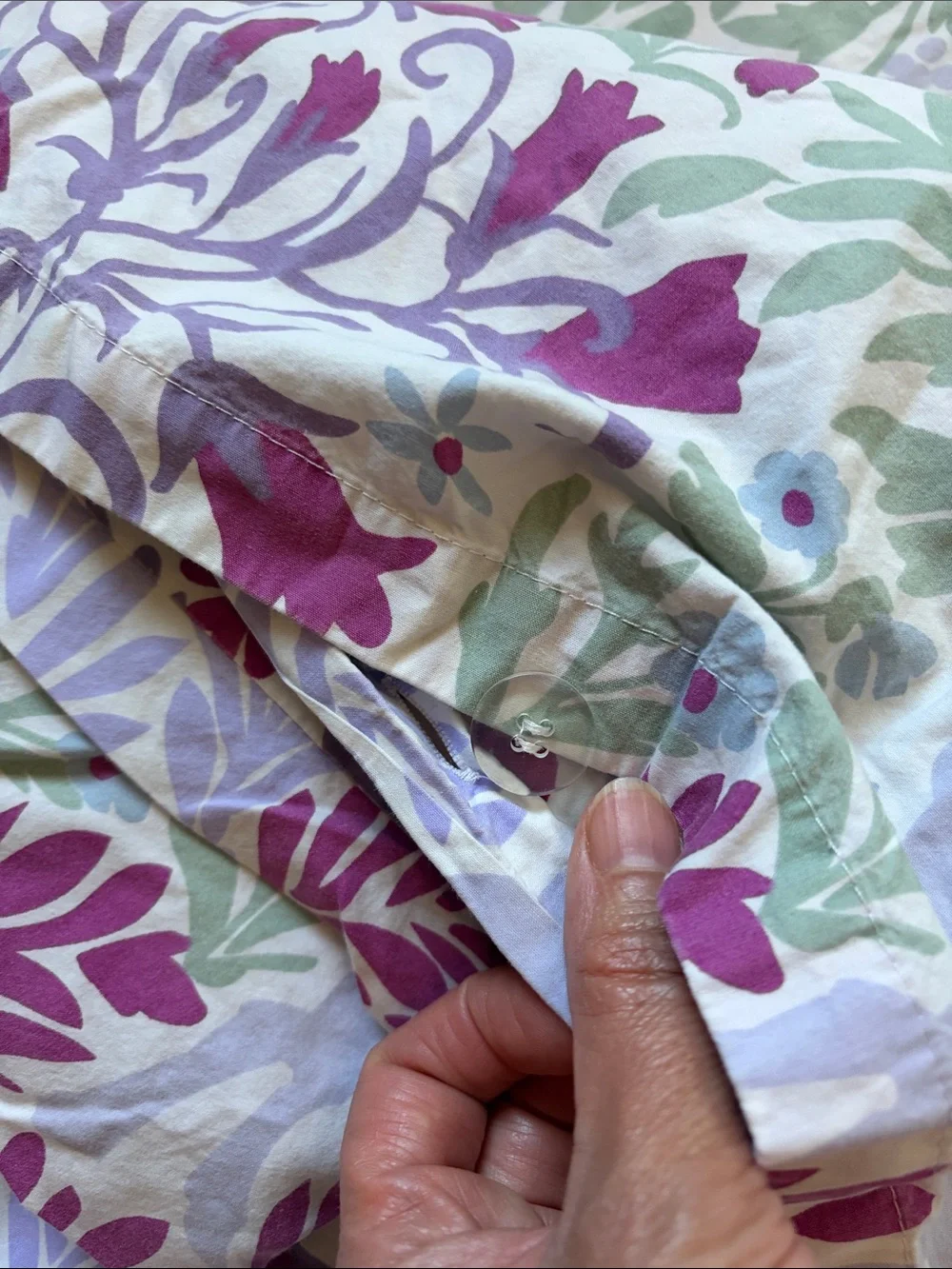 DWELL STUDIO woodland folk art TWIN duvet, 100% cotton - deer, flowers